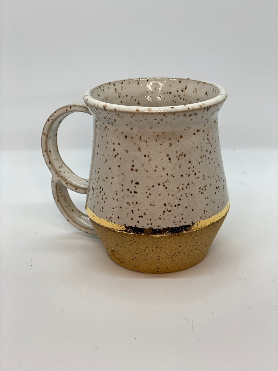 White Speckled Modern Mug – Glacier Lane Ceramics